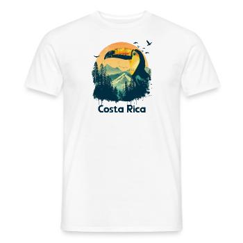 Toucan Costa Rica Animal Bird Holiday - Men's T-Shirt - white - Front - AI Model Male 178 dark (178cm)