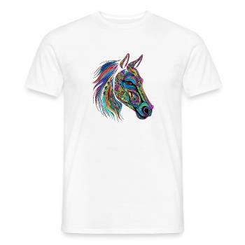 show jumping horseman sports falkenstein - Männer T-Shirt - Weiß - Vorne - AI Model Male 178 dark (178cm)
