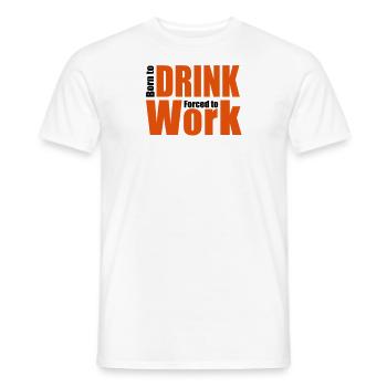 alkohol - Männer T-Shirt - Weiß - Vorne - AI Model Male 178 dark (178cm)