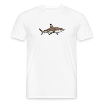 requin_pointe_noir - Männer T-Shirt - Weiß - Vorne - AI Model Male 178 dark (178cm)