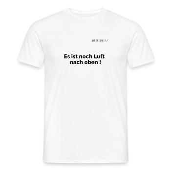 Luft nach oben - Männer T-Shirt - Weiß - Vorne - AI Model Male 178 dark (178cm)