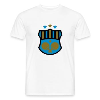 Tischtennis Wappen - Männer T-Shirt - Weiß - Vorne - AI Model Male 178 dark (178cm)