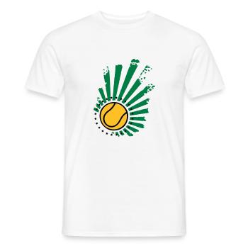 Design de tennis (Stars) - T-shirt homme - blanc - Devant - AI Model Male 178 dark (178cm)