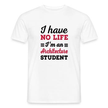 architecture - Men's T-Shirt - white - Front - AI Model Male 178 dark (178cm)