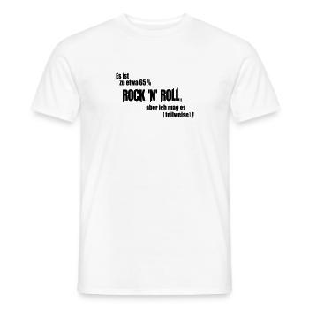 Prozent Rock - Männer T-Shirt - Weiß - Vorne - AI Model Male 178 dark (178cm)