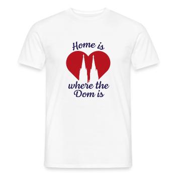 Home is where the Dom is - Men's T-Shirt - white - Front - AI Model Male 178 dark (178cm)