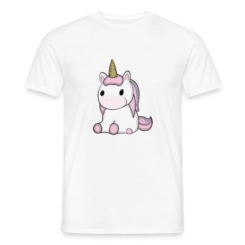 Idée cadeau Bébé Licorne - T-shirt homme - blanc - Devant - AI Model Male 178 dark (178cm)