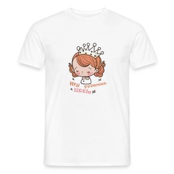 my Little Princess - Men's T-Shirt - white - Front - AI Model Male 178 dark (178cm)