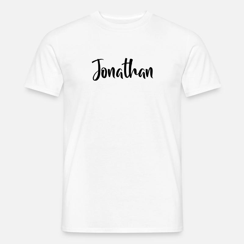 Jonathan - Männer T-Shirt - Weiß
