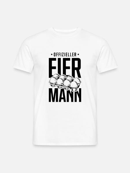 Offizieller Eiermann - Männer T-Shirt - Weiß