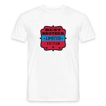 Best brother limited edition - T-shirt homme - blanc - Devant - AI Model Male 178 dark (178cm)