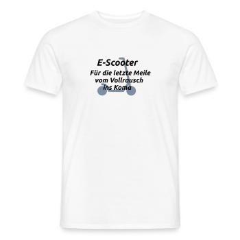 E Scooter - Männer T-Shirt - Weiß - Vorne - AI Model Male 178 dark (178cm)
