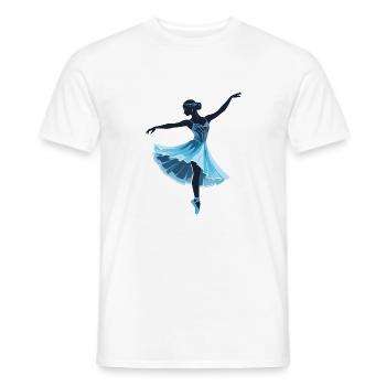 Ballet Dancer Illustration - Sports Design - Männer T-Shirt - Weiß - Vorne - AI Model Male 178 dark (178cm)