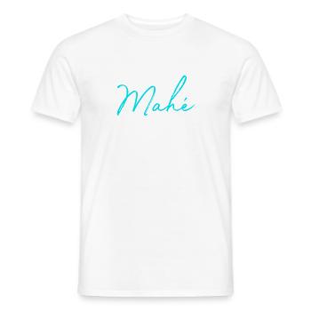 Sea bliss Mahé - Men's T-Shirt - white - Front - AI Model Male 178 dark (178cm)
