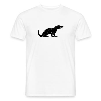 crocodile - T-shirt homme - blanc - Devant - AI Model Male 178 dark (178cm)
