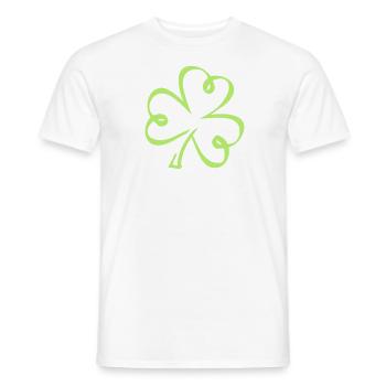 Shamrock - Men's T-Shirt - white - Front - AI Model Male 178 dark (178cm)