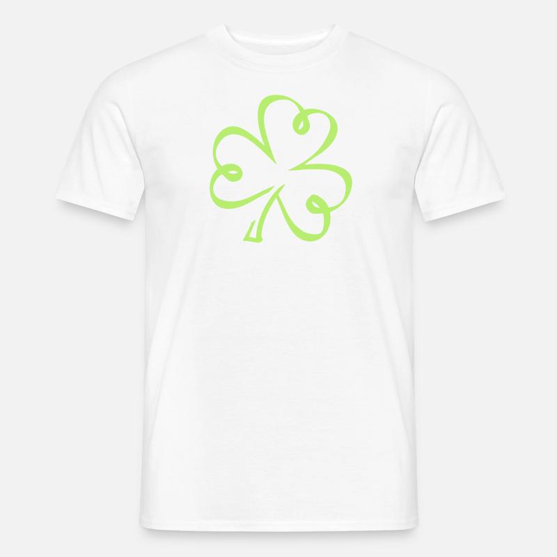 Shamrock - Männer T-Shirt - Weiß