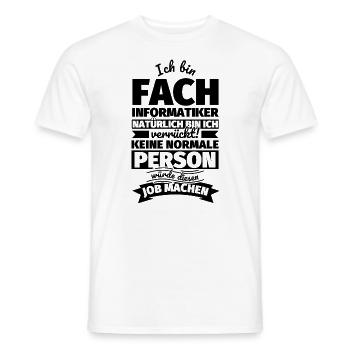 Fachinformatiker Geschenke - Männer T-Shirt - Weiß - Vorne - AI Model Male 178 dark (178cm)