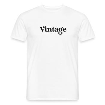 Vintage stlye or font design - Männer T-Shirt - Weiß - Vorne - AI Model Male 178 dark (178cm)
