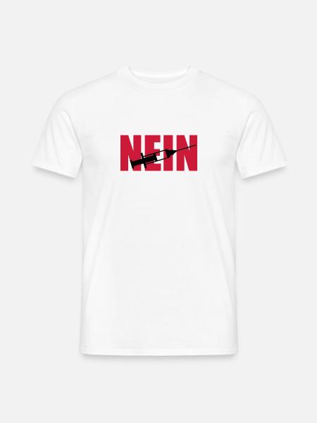 Nein Spritze - Männer T-Shirt - Weiß