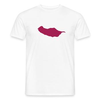 Madère - T-shirt homme - blanc - Devant - AI Model Male 178 dark (178cm)
