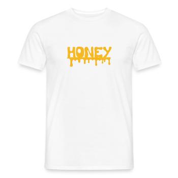 Honey - Männer T-Shirt - Weiß - Vorne - AI Model Male 178 dark (178cm)