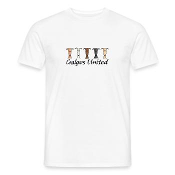 Galgos united - Männer T-Shirt - Weiß - Vorne - AI Model Male 178 dark (178cm)