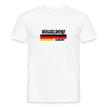 Dusseldorf Germany Flag - Men's T-Shirt - white - Front - AI Model Male 178 dark (178cm)