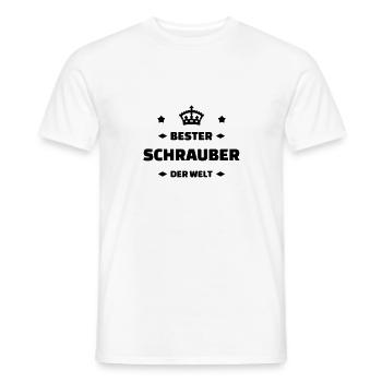 Mechanic Mechanik Mécanique Mécanicien Garage - Men's T-Shirt - white - Front - AI Model Male 178 dark (178cm)