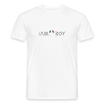 Je suis un garçon italien - T-shirt homme - blanc - Devant - AI Model Male 178 dark (178cm)