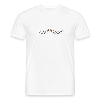 Je suis un garçon italien - T-shirt homme - blanc - Devant - AI Model Male 178 dark (178cm)