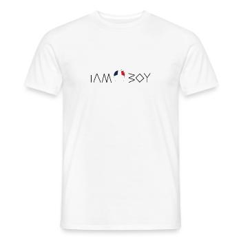 Je suis un garçon français - T-shirt homme - blanc - Devant - AI Model Male 178 dark (178cm)