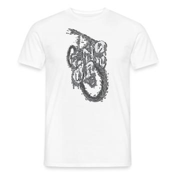 Tour de boue - T-shirt homme - blanc - Devant - AI Model Male 178 dark (178cm)