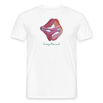 Küsse - Männer T-Shirt - Weiß - Vorne - AI Model Male 178 dark (178cm)