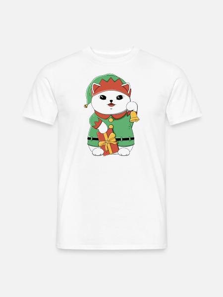 Elf Lucky Cat - Men's T-Shirt - white