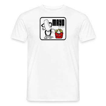Mit Mayo - Männer T-Shirt - Weiß - Vorne - AI Model Male 178 dark (178cm)