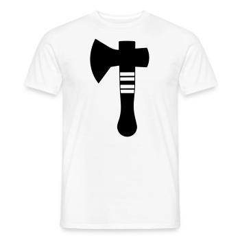 Axt - Männer T-Shirt - Weiß - Vorne - AI Model Male 178 dark (178cm)