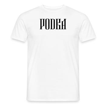 Vodka - Men's T-Shirt - white - Front - AI Model Male 178 dark (178cm)