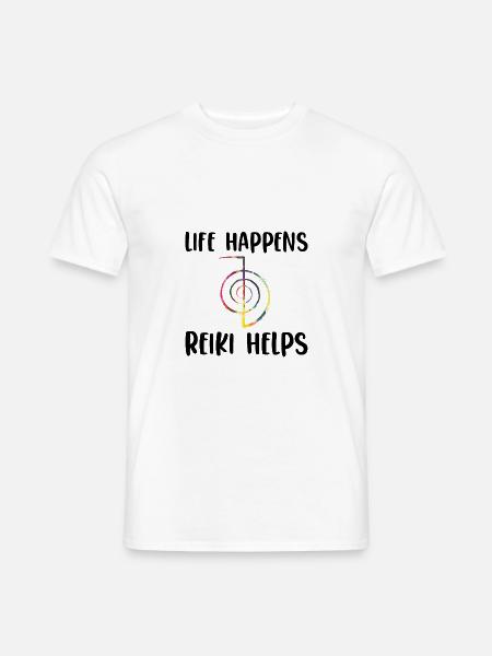 Reiki - Männer T-Shirt - Weiß
