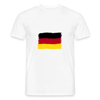 Deutschland Farben schwarz rot gold - Männer T-Shirt - Weiß - Vorne - AI Model Male 178 dark (178cm)