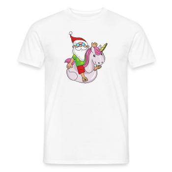 Santa Claus Christmas Santa - Men's T-Shirt - white - Front - AI Model Male 178 dark (178cm)