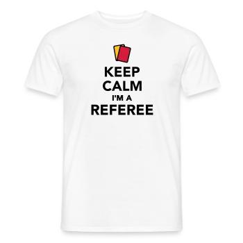 Keep calm I'm a Referee - T-shirt homme - blanc - Devant - AI Model Male 178 dark (178cm)