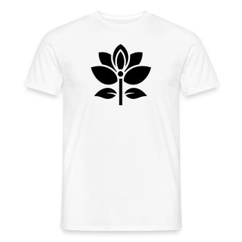 Flower - Men's T-Shirt - white - Front - AI Model Male 178 dark (178cm)