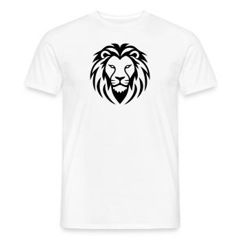 lion - Men's T-Shirt - white - Front - AI Model Male 178 dark (178cm)