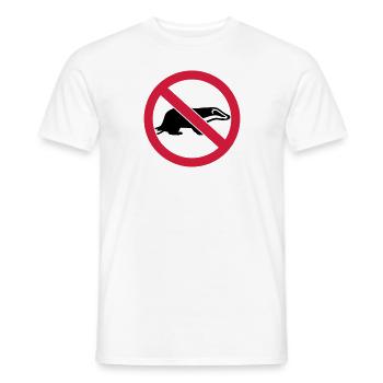 Blaireau - T-shirt homme - blanc - Devant - AI Model Male 178 dark (178cm)