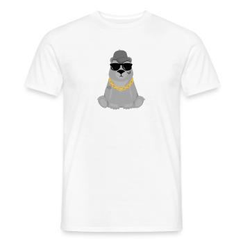Cool Bear - Men's T-Shirt - white - Front - AI Model Male 178 dark (178cm)