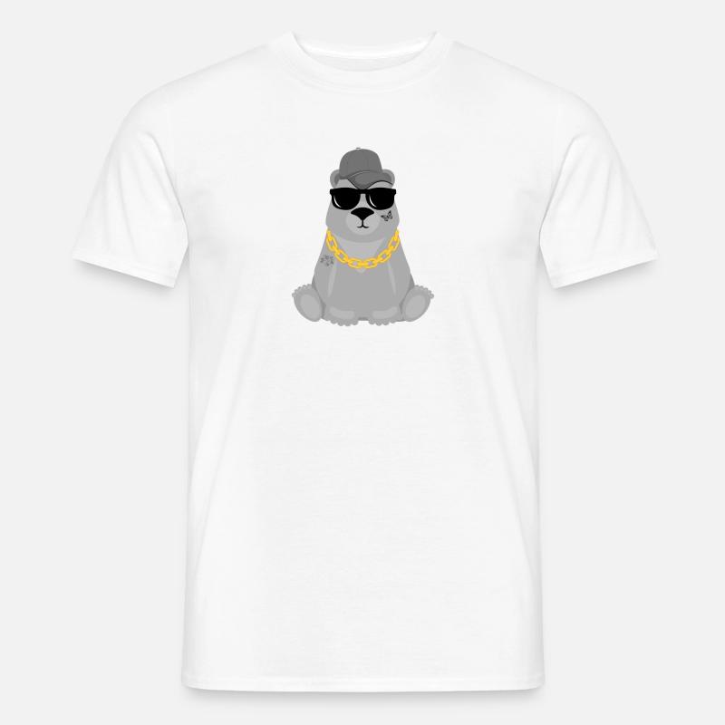 Cool Bear - Männer T-Shirt - Weiß
