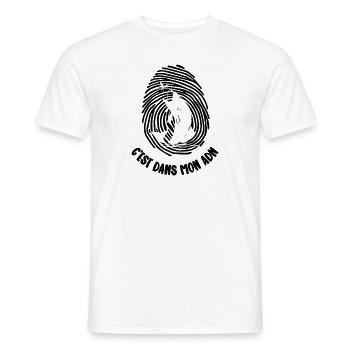 mon adn - T-shirt homme - blanc - Devant - AI Model Male 178 dark (178cm)