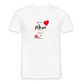 Meilleure maman au Hall - T-shirt homme - blanc - Devant - AI Model Male 178 dark (178cm)