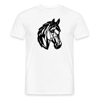 Pferdekopf - Männer T-Shirt - Weiß - Vorne - AI Model Male 178 dark (178cm)